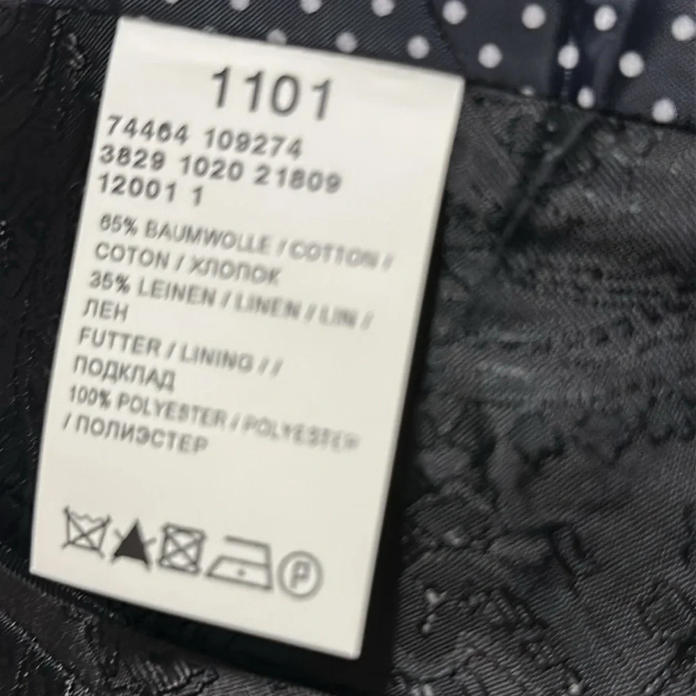 Striped Navy blue and White Women's Jacket - Picture 10 of 11